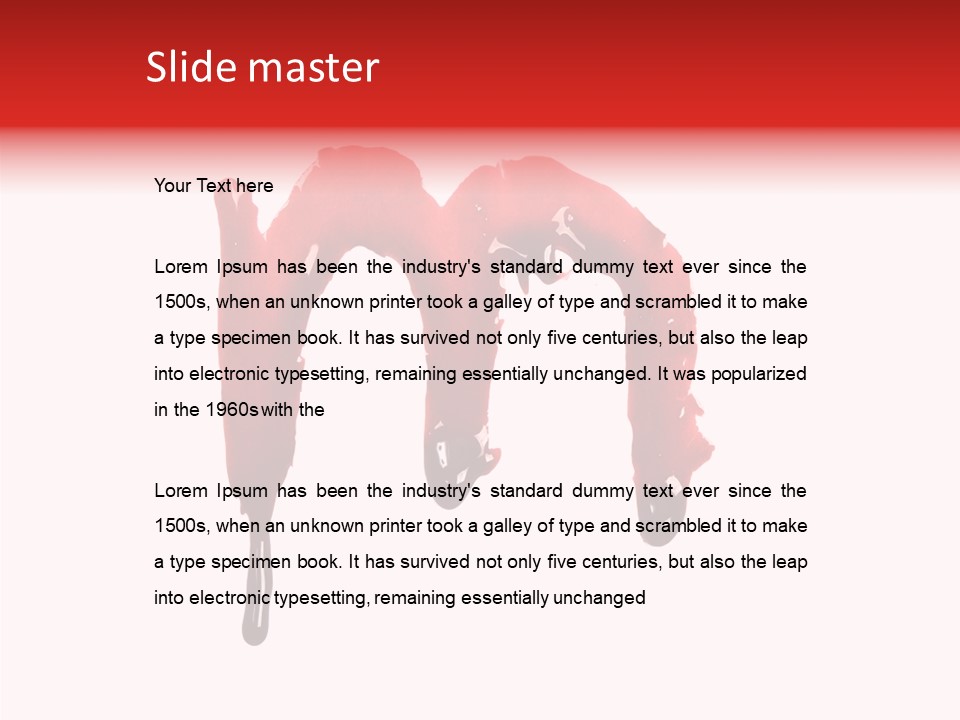 Element Illustration Spray PowerPoint Template