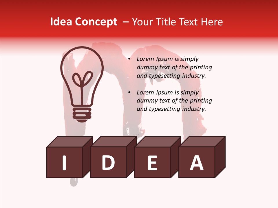 Element Illustration Spray PowerPoint Template