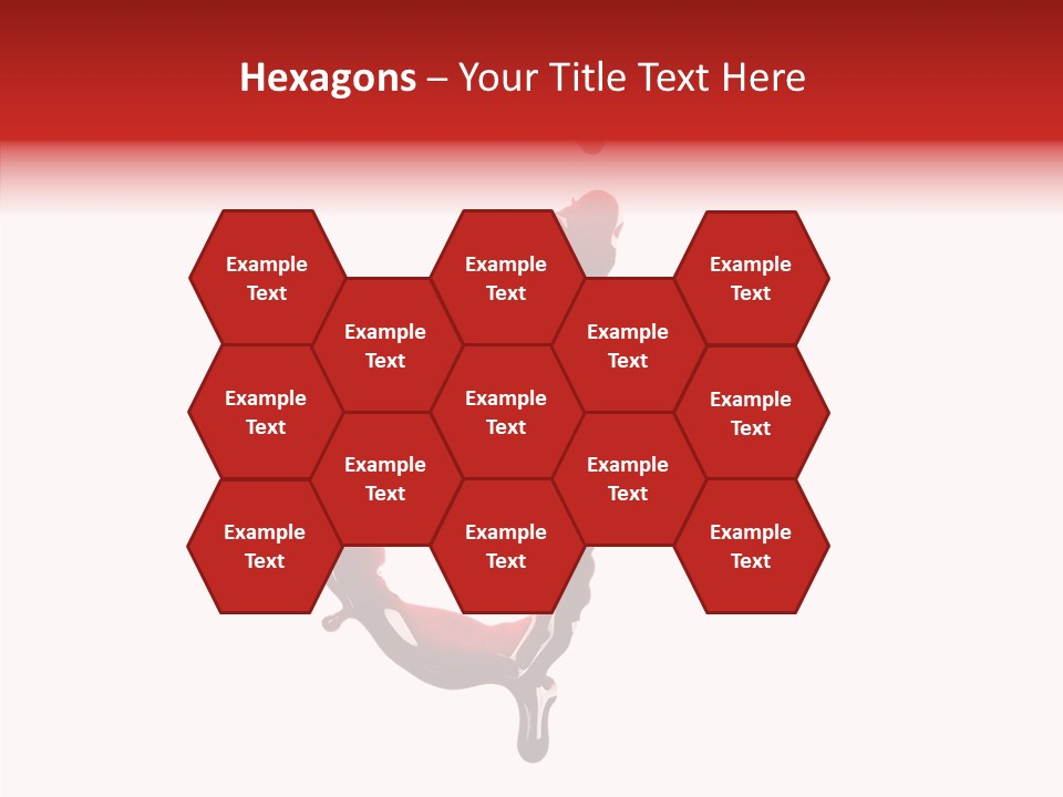 Drip Font Burst PowerPoint Template