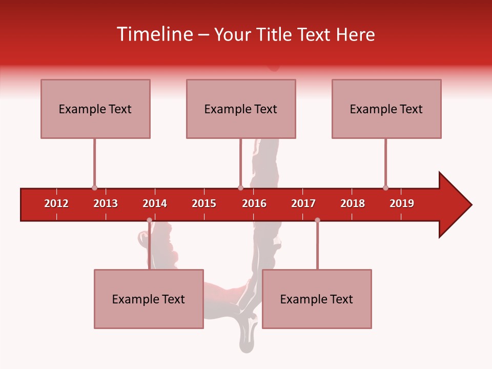 Drip Font Burst PowerPoint Template
