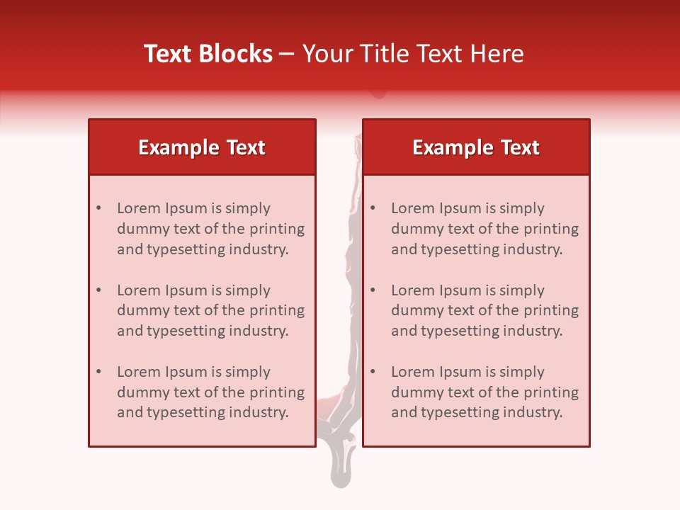 Drip Font Burst PowerPoint Template