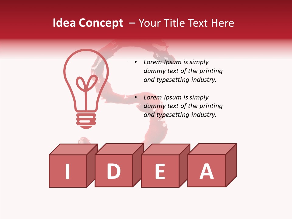 Illustration Burst Splatter PowerPoint Template