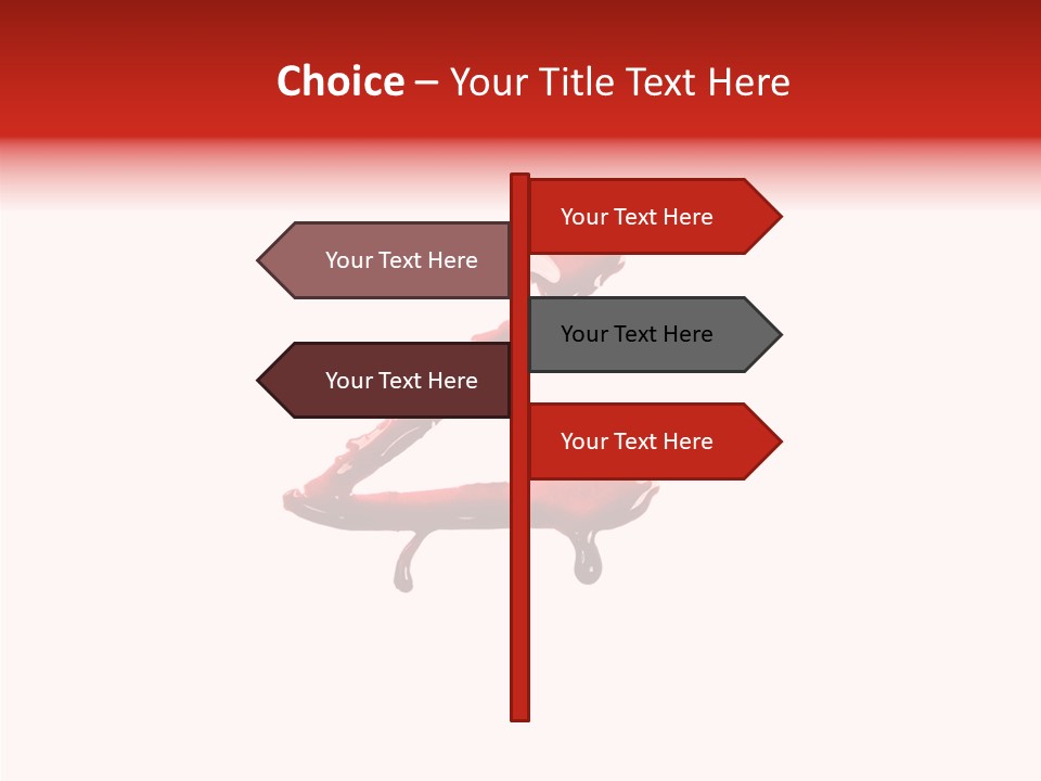 Death Pain Texture PowerPoint Template