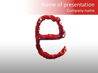 Splash Pain Shape PowerPoint Template