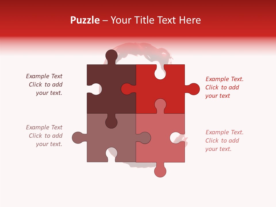 Splash Pain Shape PowerPoint Template