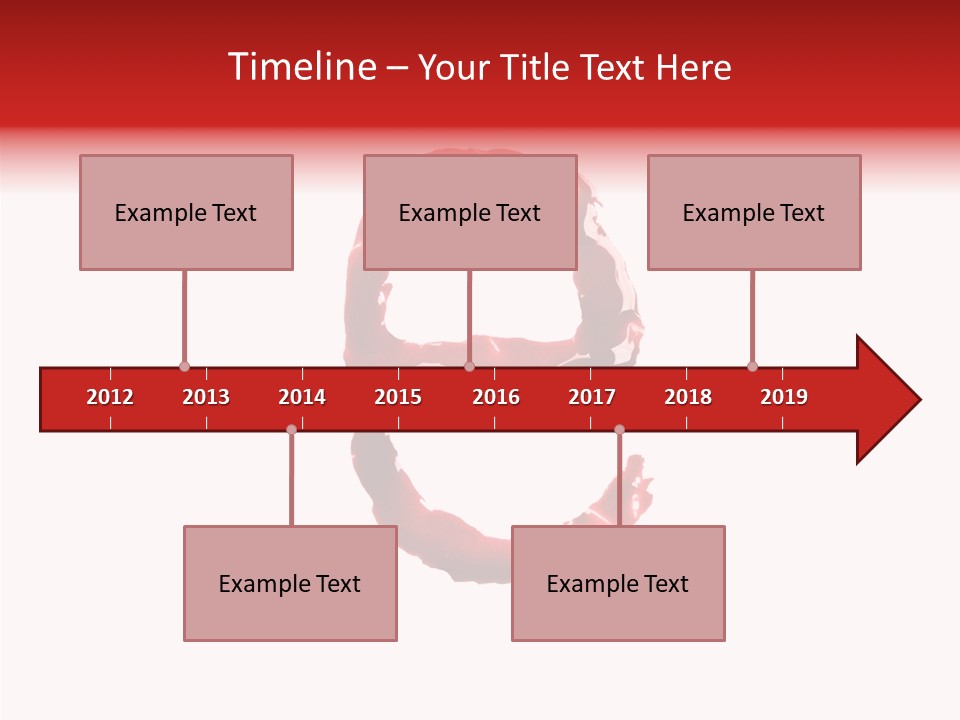 Splash Pain Shape PowerPoint Template