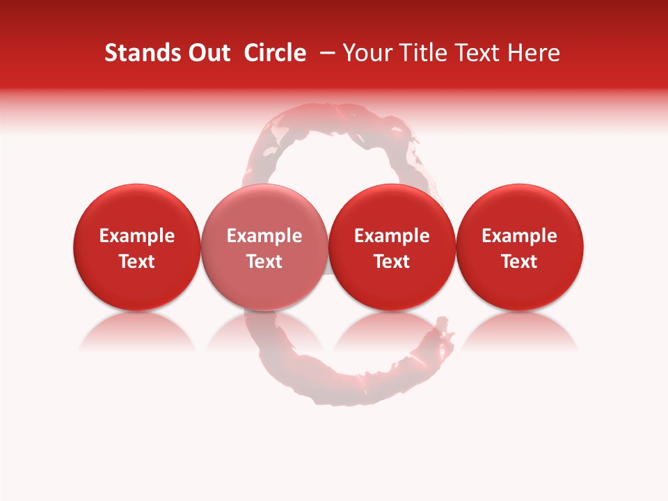 Splash Pain Shape PowerPoint Template