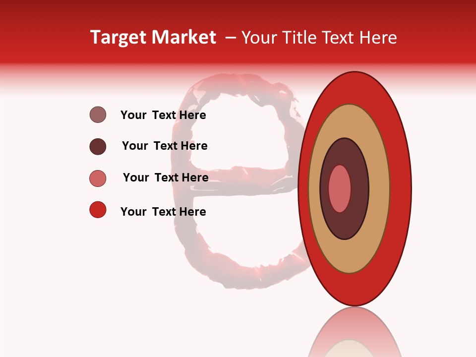 Splash Pain Shape PowerPoint Template