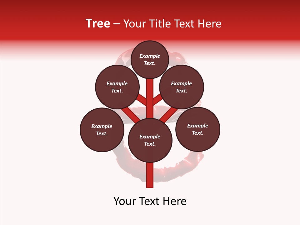 Splash Pain Shape PowerPoint Template