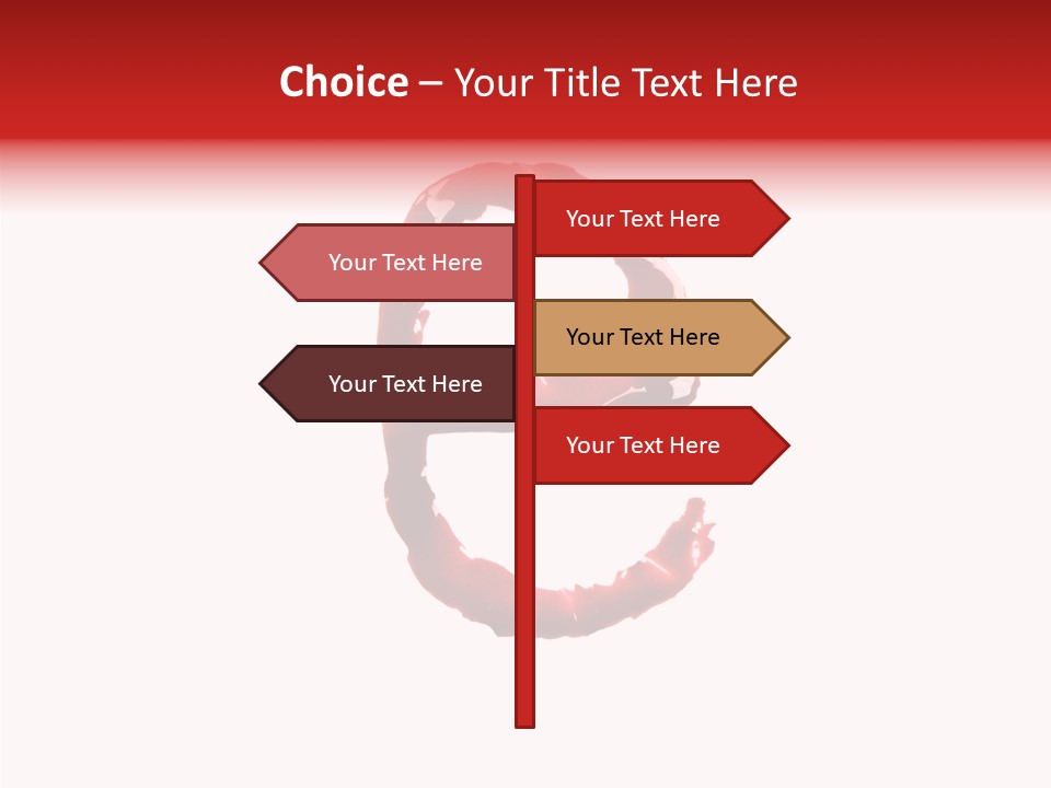 Splash Pain Shape PowerPoint Template