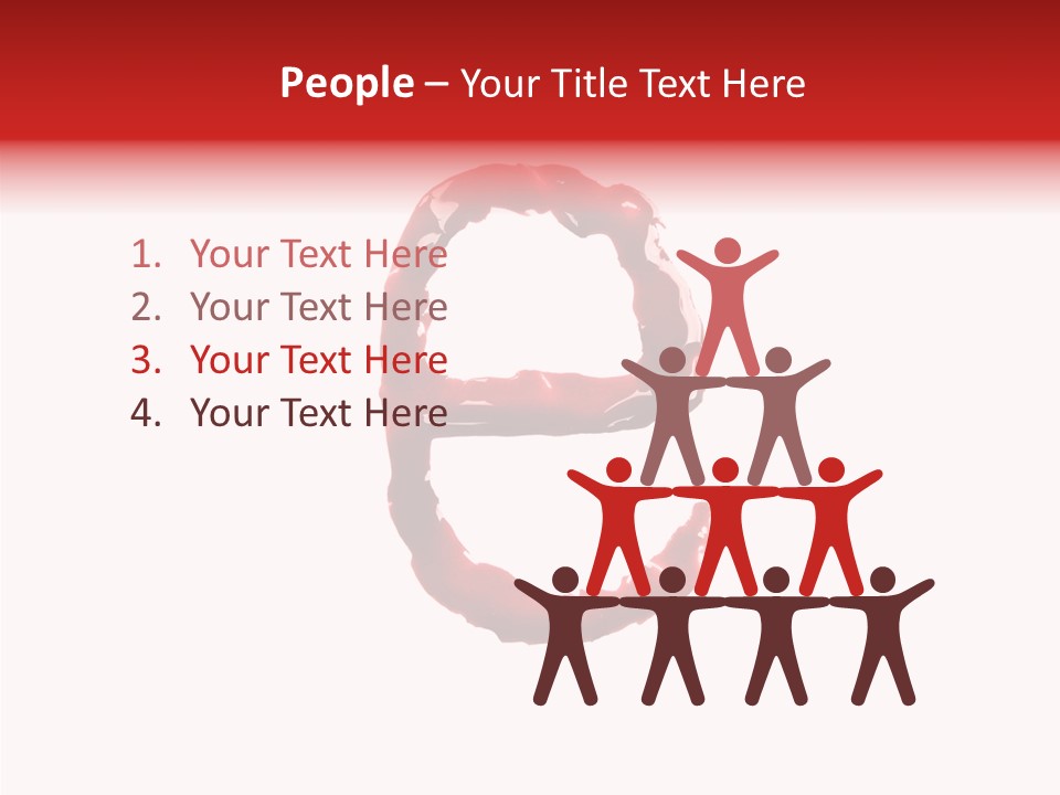 Splash Pain Shape PowerPoint Template