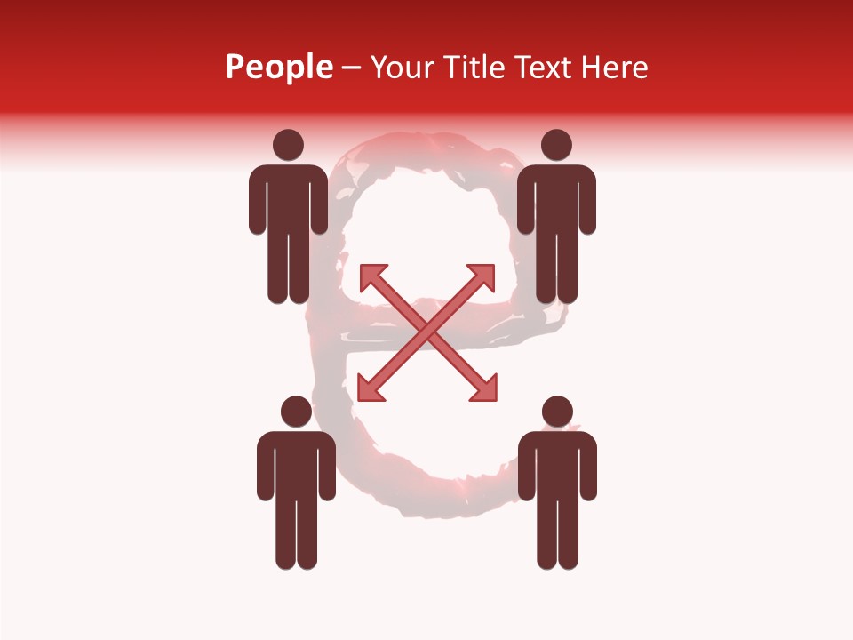 Splash Pain Shape PowerPoint Template