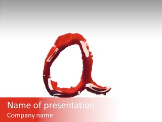 Splash Halloween Red PowerPoint Template