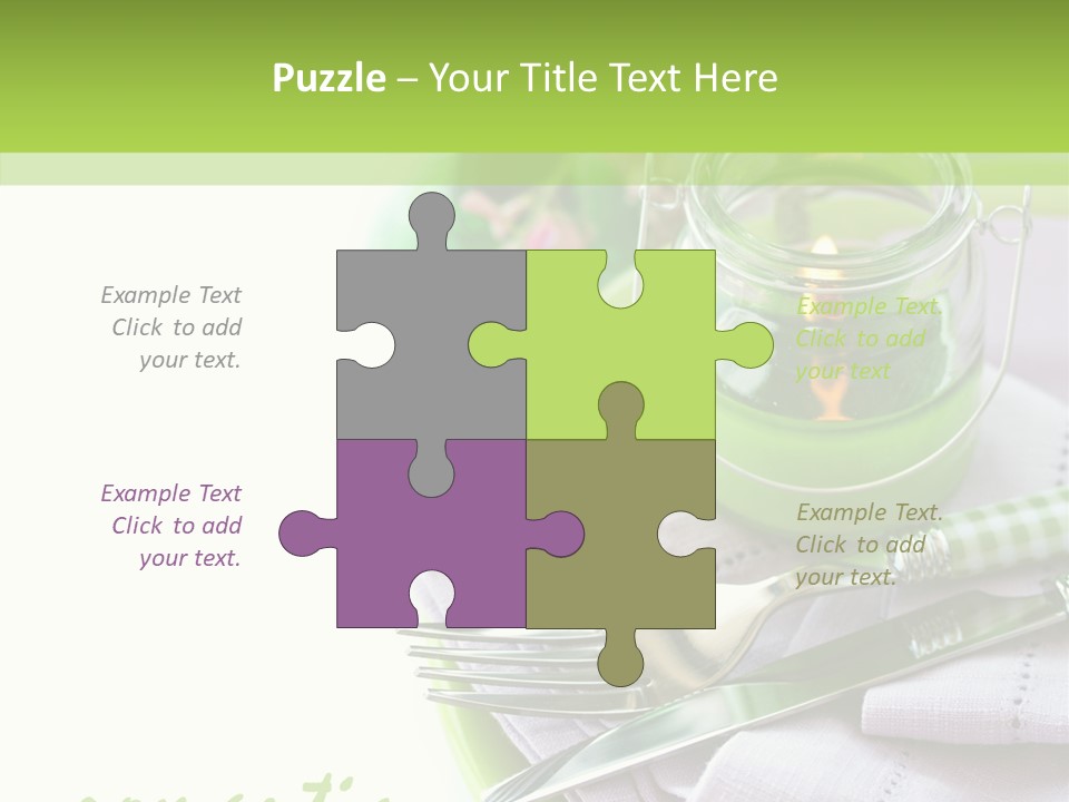 Set Romantic Blank PowerPoint Template