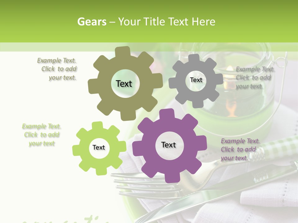 Set Romantic Blank PowerPoint Template