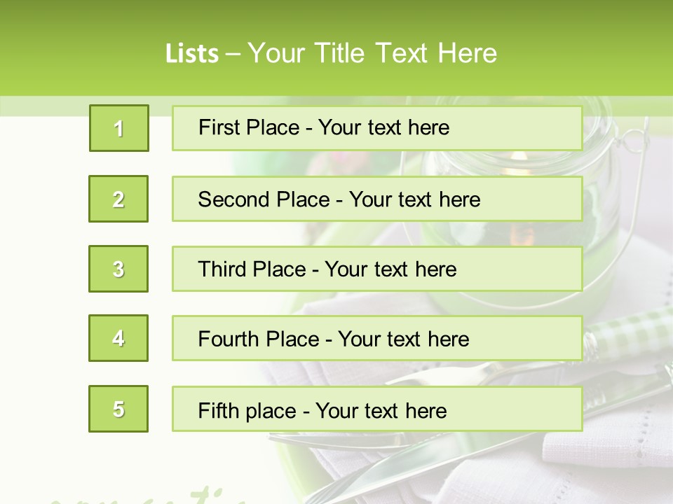 Set Romantic Blank PowerPoint Template