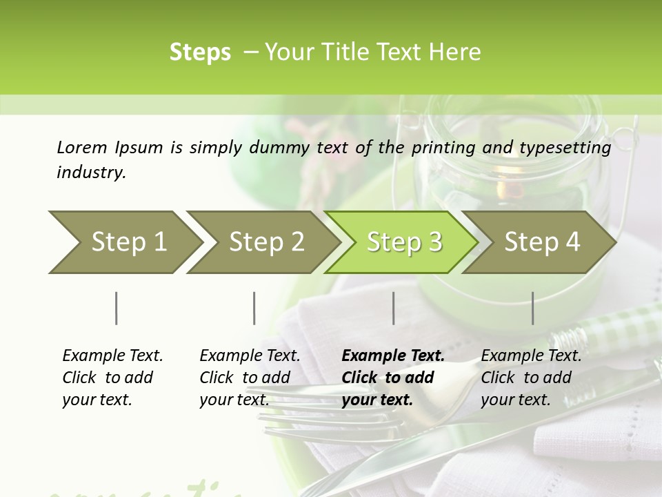 Set Romantic Blank PowerPoint Template