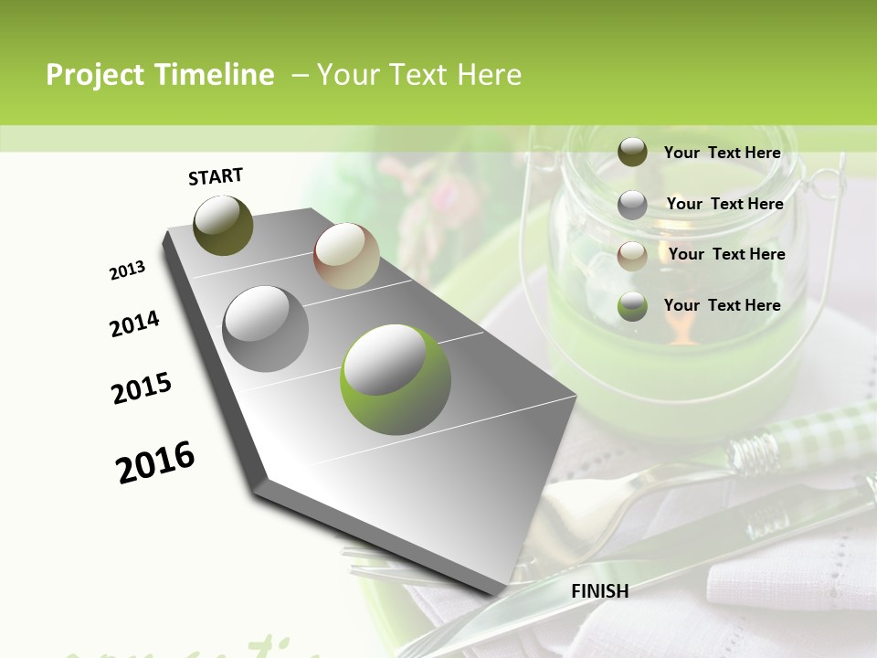 Set Romantic Blank PowerPoint Template