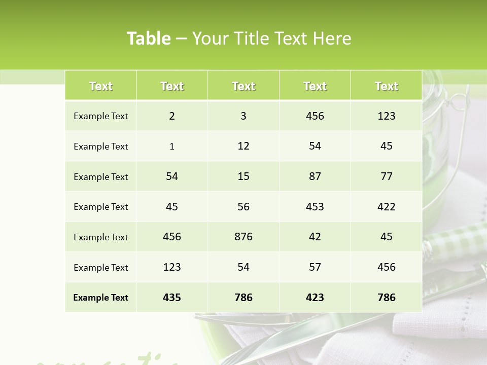 Set Romantic Blank PowerPoint Template