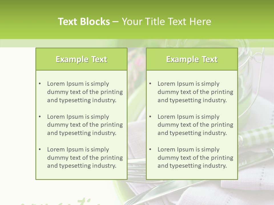 Set Romantic Blank PowerPoint Template