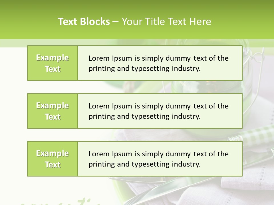 Set Romantic Blank PowerPoint Template