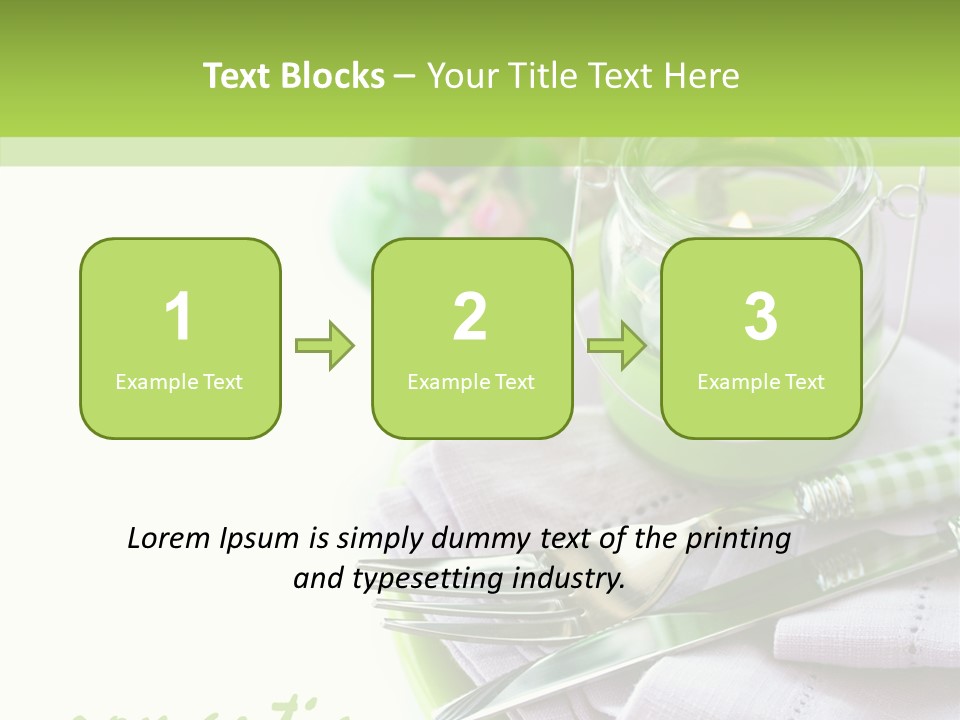 Set Romantic Blank PowerPoint Template