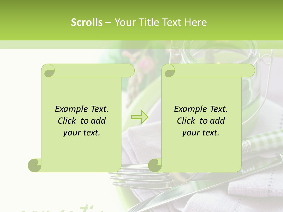 Set Romantic Blank PowerPoint Template