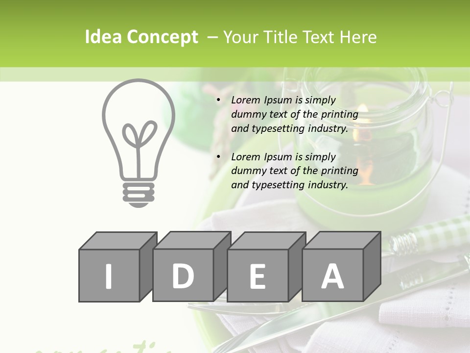 Set Romantic Blank PowerPoint Template