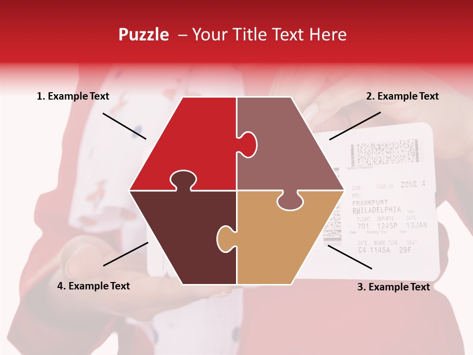 Service Confident Lady PowerPoint Template