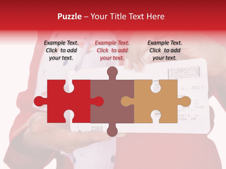 Service Confident Lady PowerPoint Template