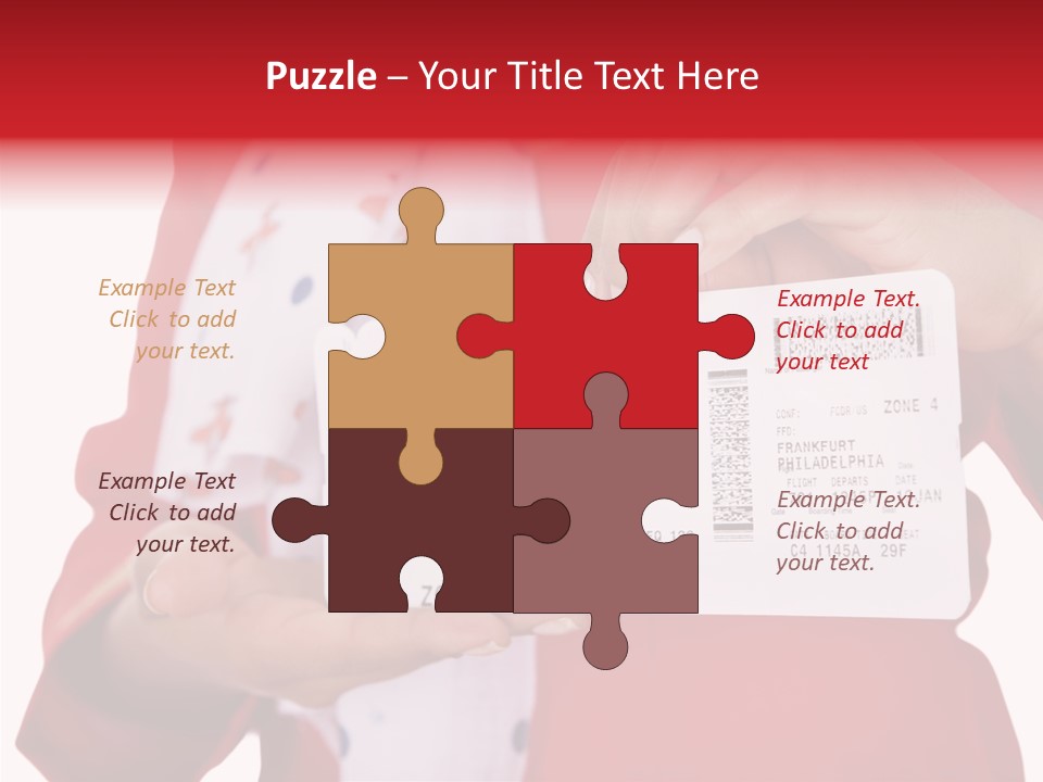 Service Confident Lady PowerPoint Template