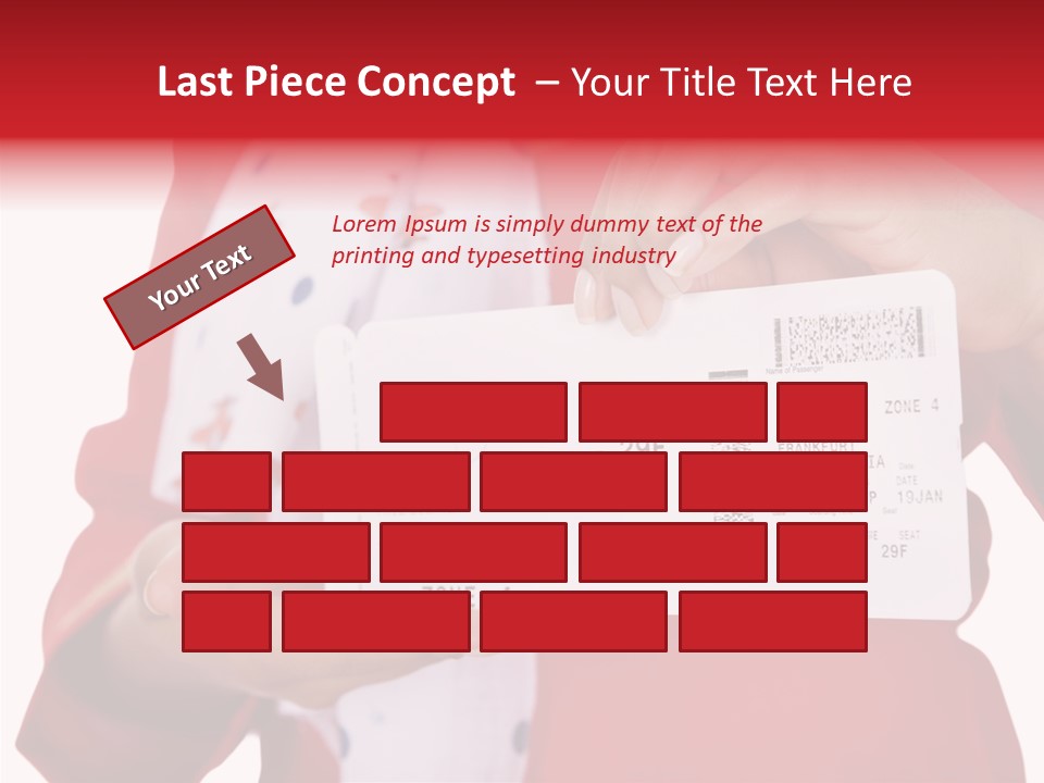 Service Confident Lady PowerPoint Template