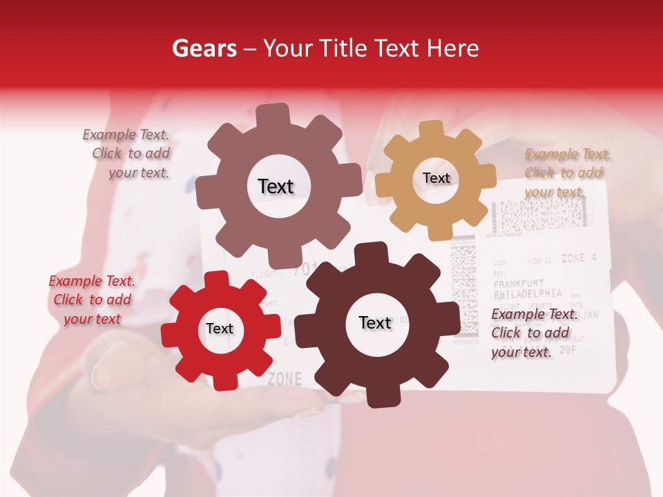 Service Confident Lady PowerPoint Template