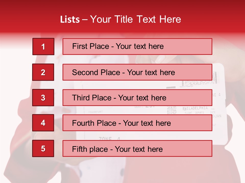 Service Confident Lady PowerPoint Template