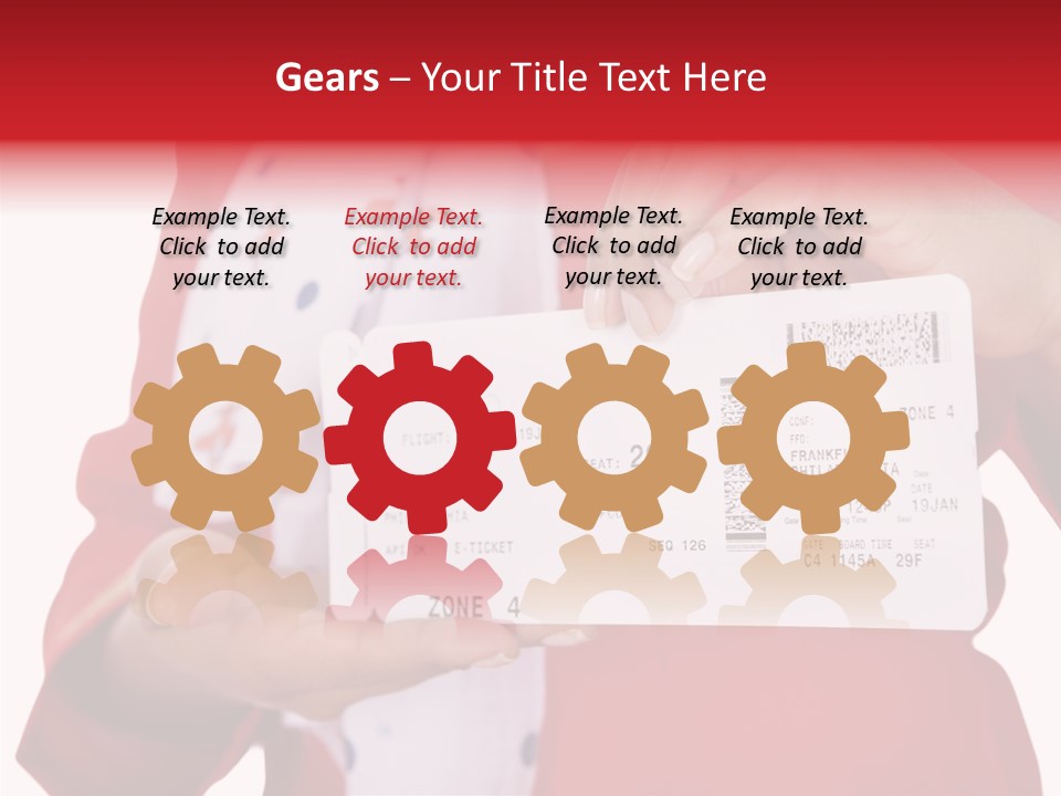 Service Confident Lady PowerPoint Template