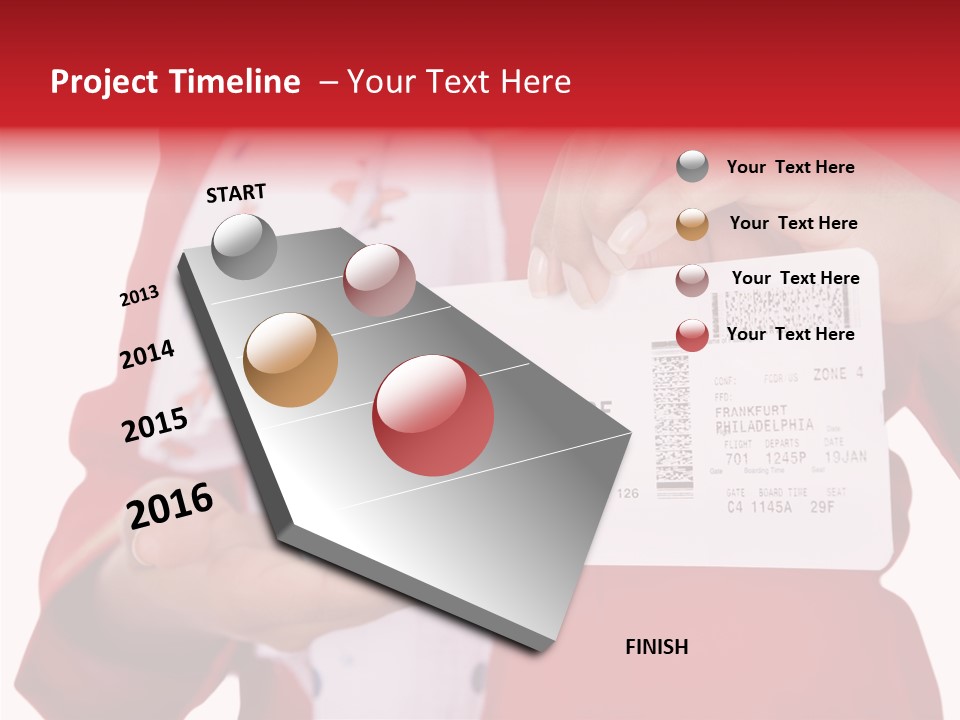 Service Confident Lady PowerPoint Template