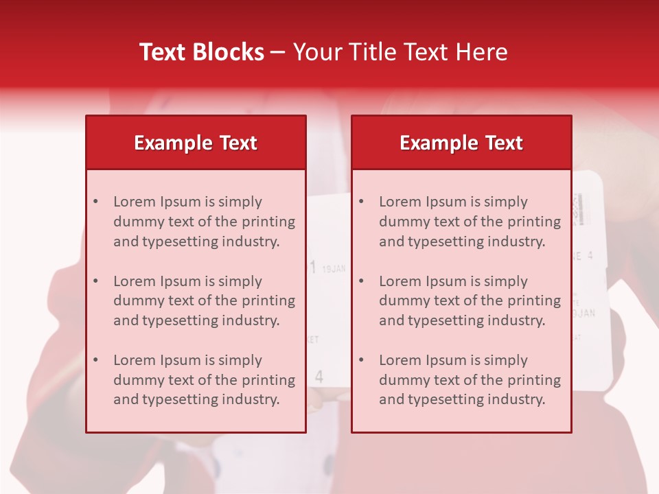 Service Confident Lady PowerPoint Template