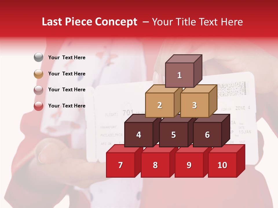 Service Confident Lady PowerPoint Template