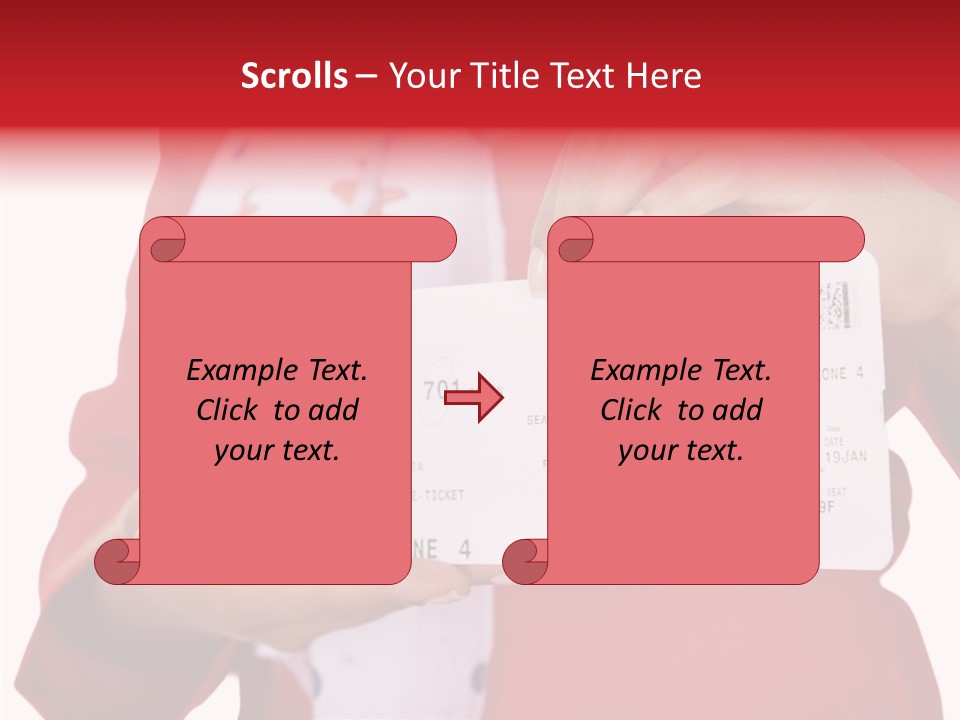 Service Confident Lady PowerPoint Template