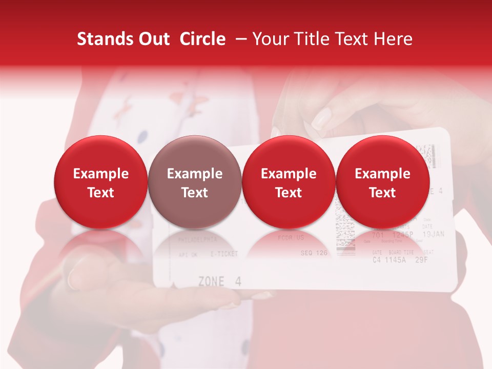 Service Confident Lady PowerPoint Template