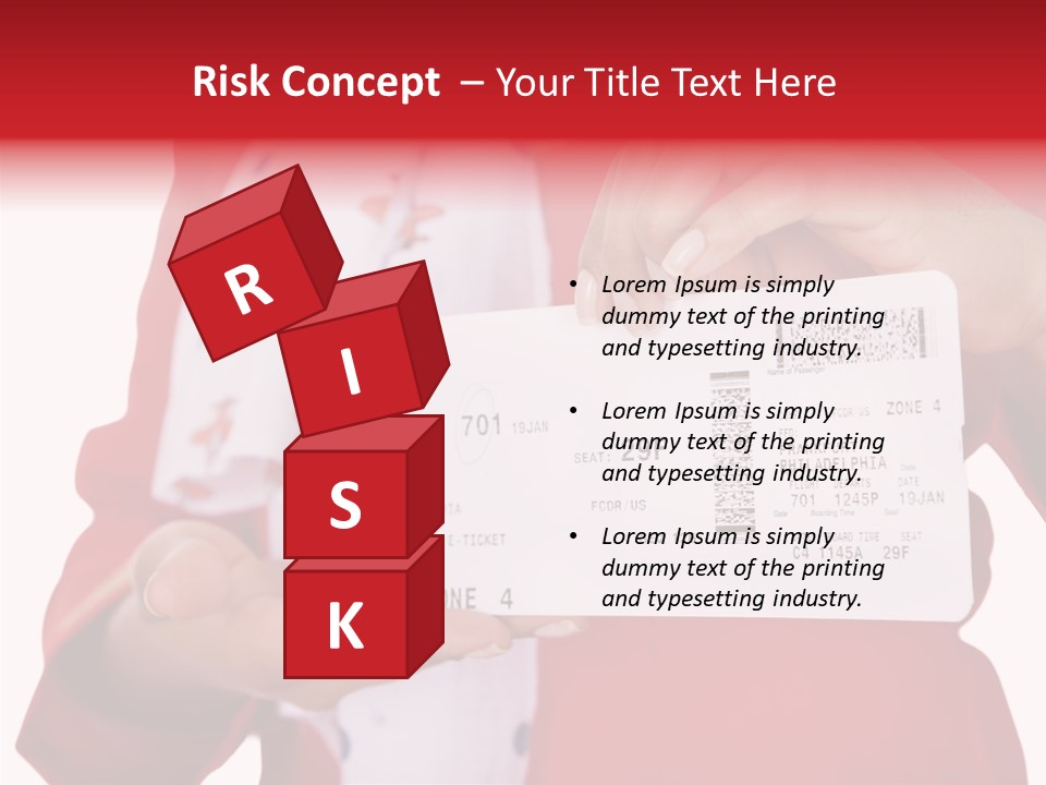 Service Confident Lady PowerPoint Template