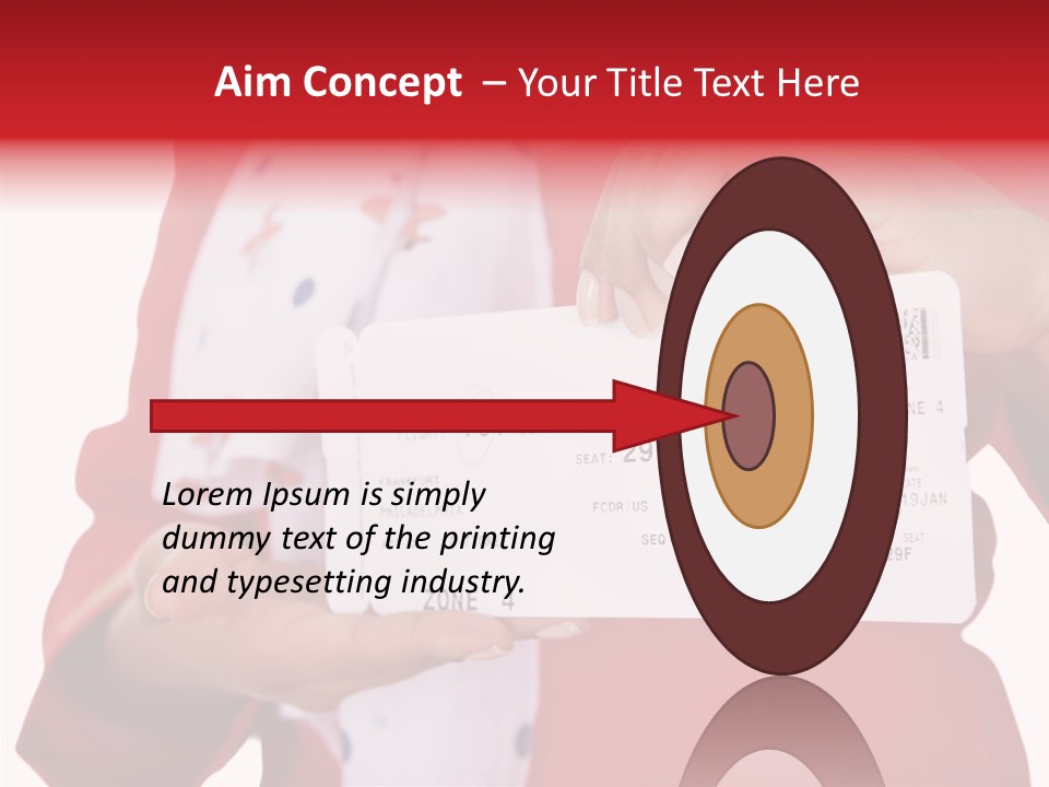 Service Confident Lady PowerPoint Template