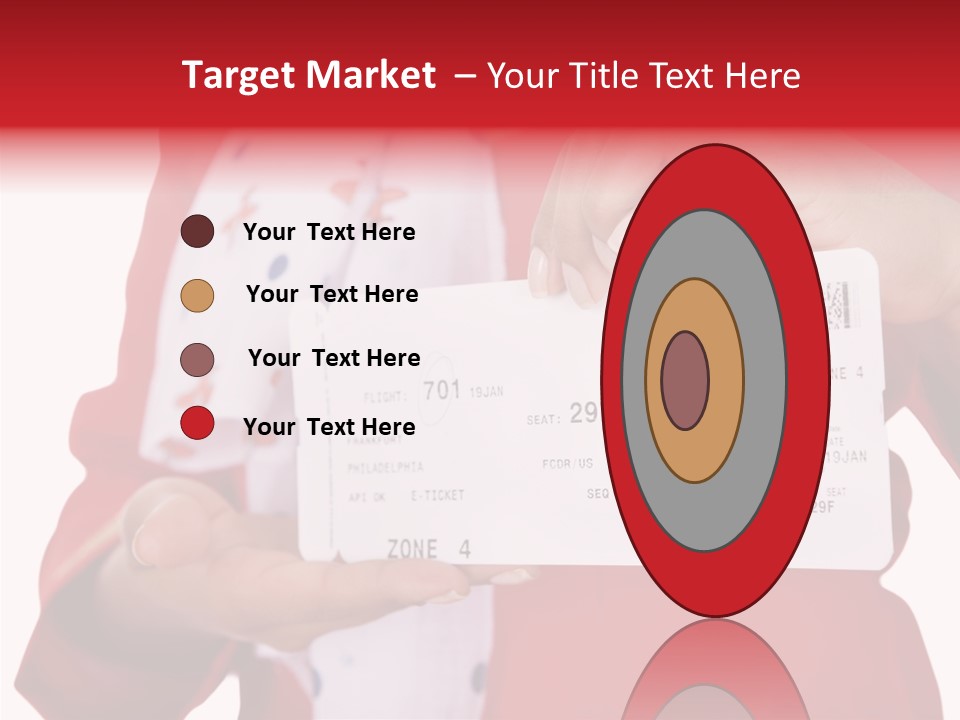 Service Confident Lady PowerPoint Template