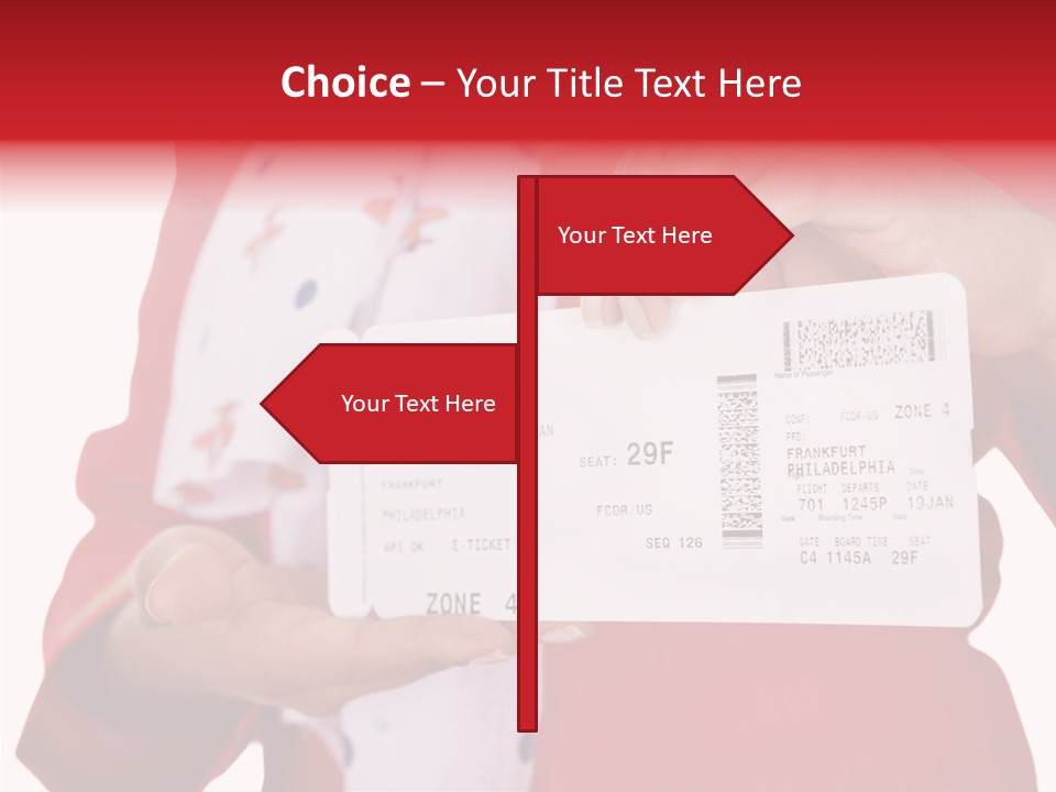 Service Confident Lady PowerPoint Template