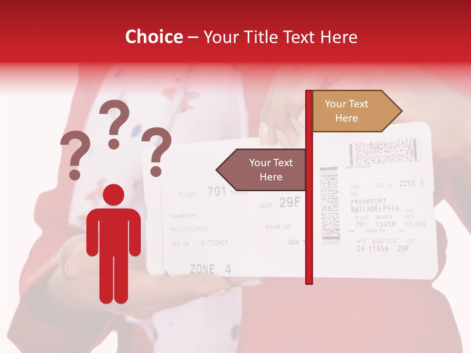 Service Confident Lady PowerPoint Template