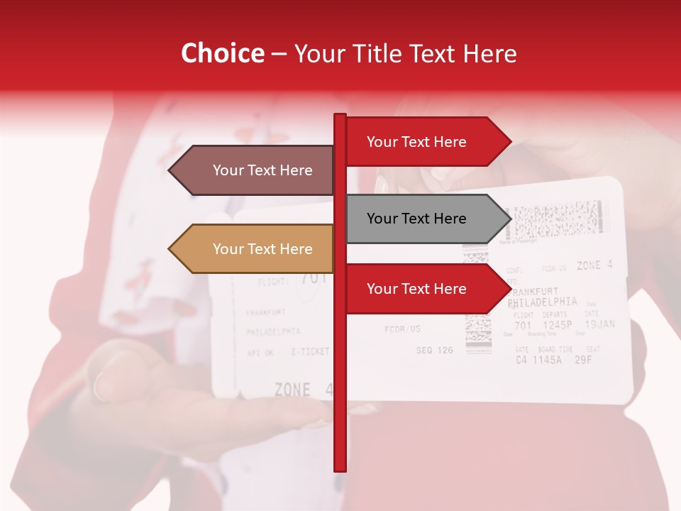 Service Confident Lady PowerPoint Template