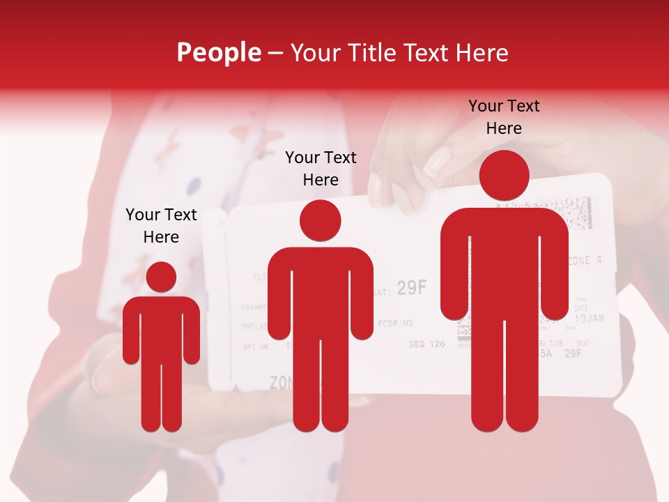 Service Confident Lady PowerPoint Template