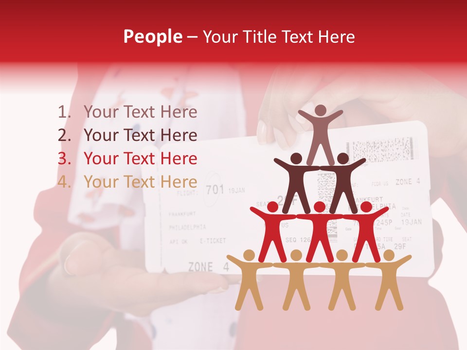 Service Confident Lady PowerPoint Template