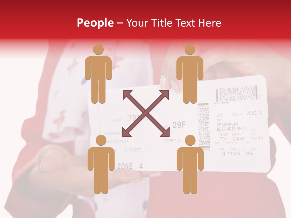 Service Confident Lady PowerPoint Template