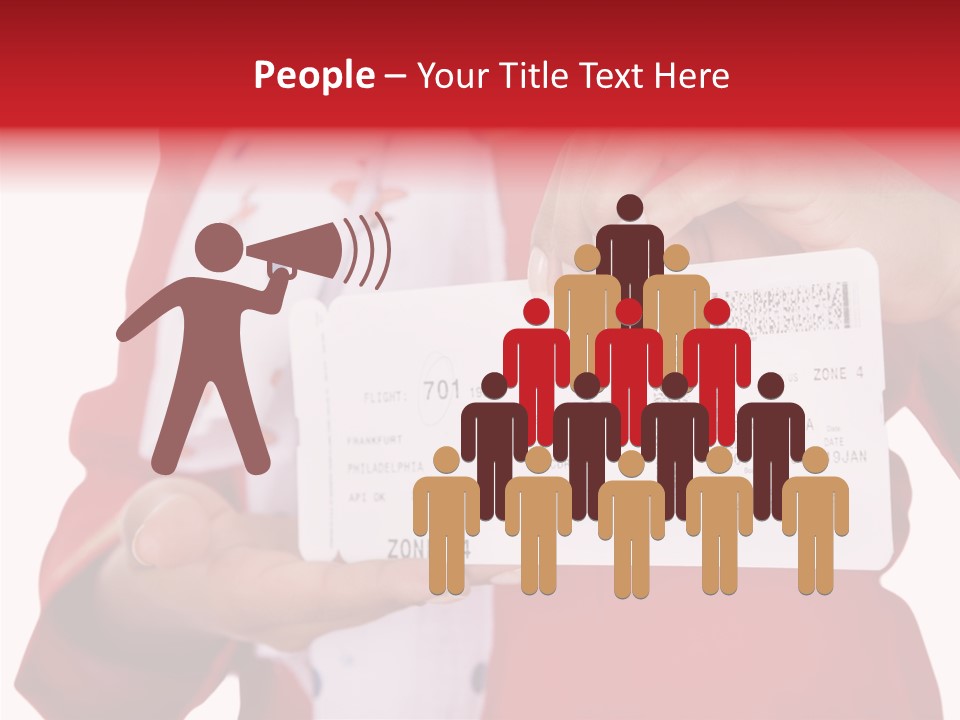 Service Confident Lady PowerPoint Template